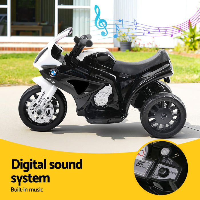 BMW Kids Electric Ride On Motorbike Black 04