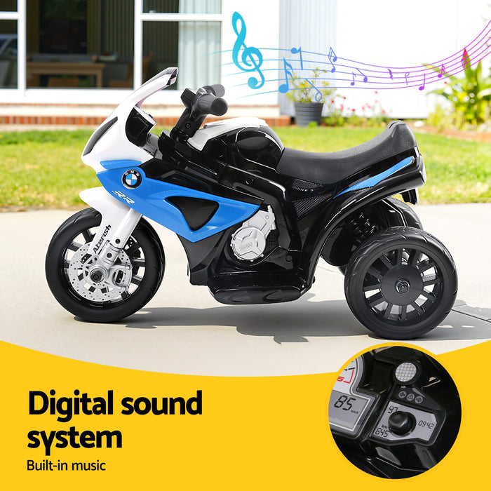 BMW Kids Electric Ride On Motorbike Blue 04