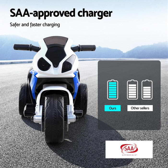 BMW Kids Electric Ride On Motorbike Blue 06