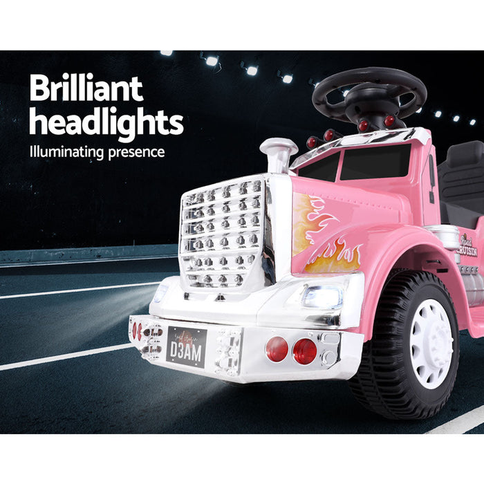 Rigo Kids Electric Ride On Truck Pink 04