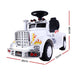 Rigo Kids Electric Ride On Truck White 01