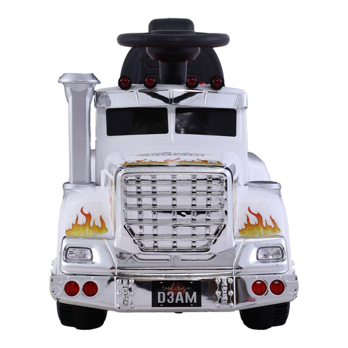Rigo Kids Electric Ride On Truck White 02