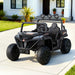 Rigo Ride-On Car with Headlight and Music, Black