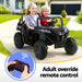 Rigo Ride-On Car steering wheel and pedal, black