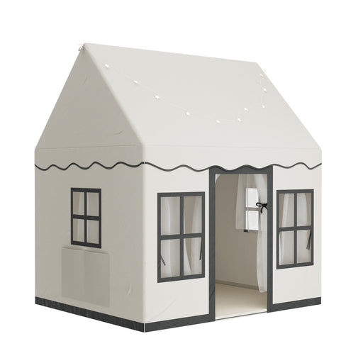 Keezi kids castle play tent with string lights