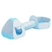 Keezi play tent set with a basketball hoop in blue