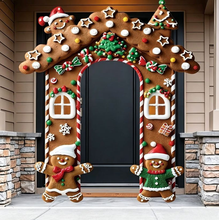 Merry Christmas Archway Banner 1.9m x 2.5m - Front Door Decoration