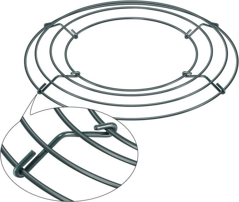 Wreath Making Frames 30cm - 10 Pack Green Wire