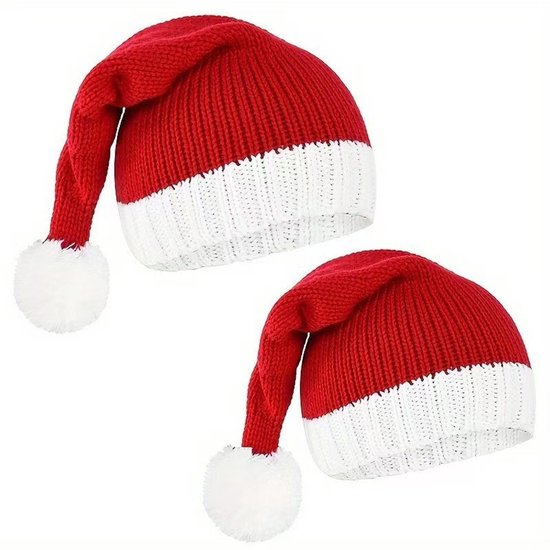 Santa Hats 2 Pack - Adult & Baby Sizes