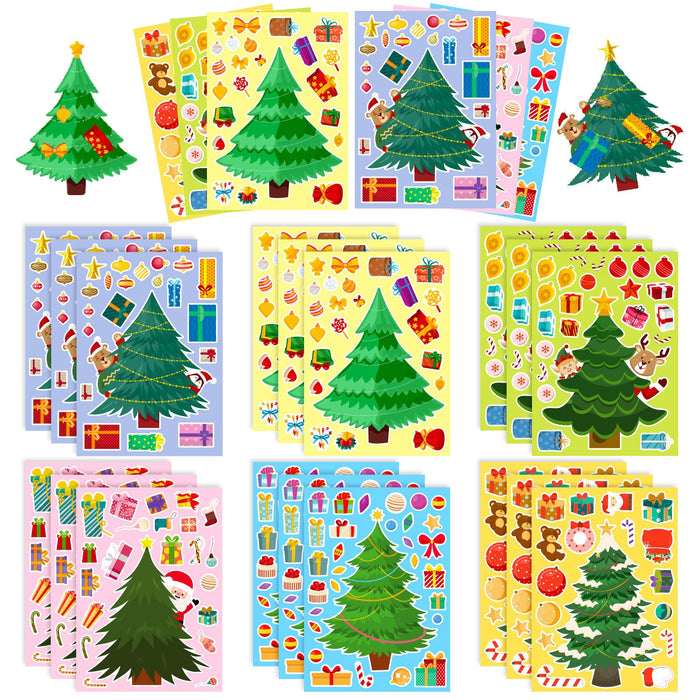 Christmas Craft Sticker Set - 18 Piece DIY Kit