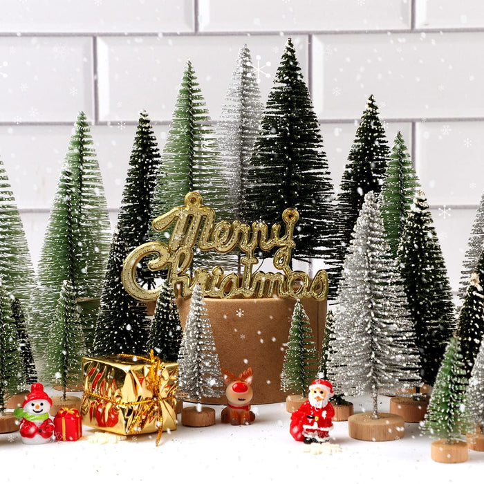 Mini Artificial Christmas Trees - 30 Pack