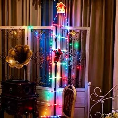Christmas Climbing Ladder Light 1.8m - USB with Remote