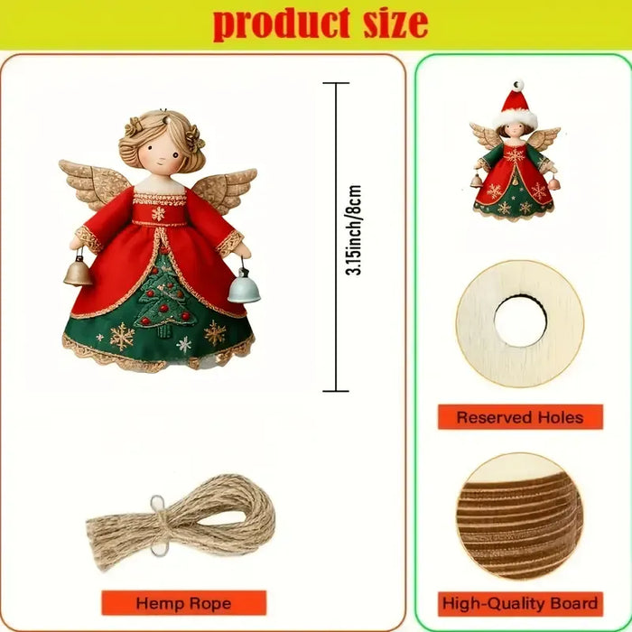 Christmas Angel Hanging Ornaments - 24 Pack