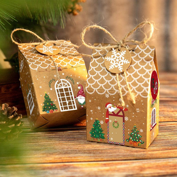Gingerbread House Treat Boxes - 3 Vintage Designs