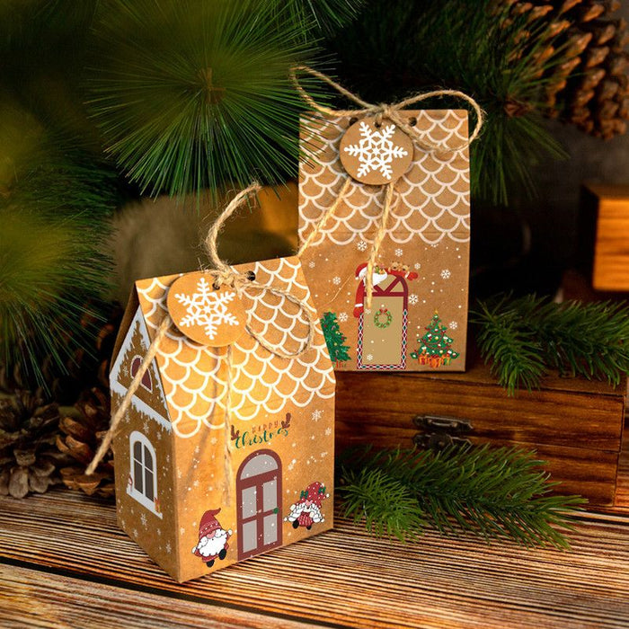 Gingerbread House Treat Boxes - 3 Vintage Designs