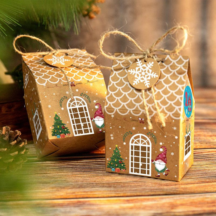 Gingerbread House Treat Boxes - 3 Vintage Designs