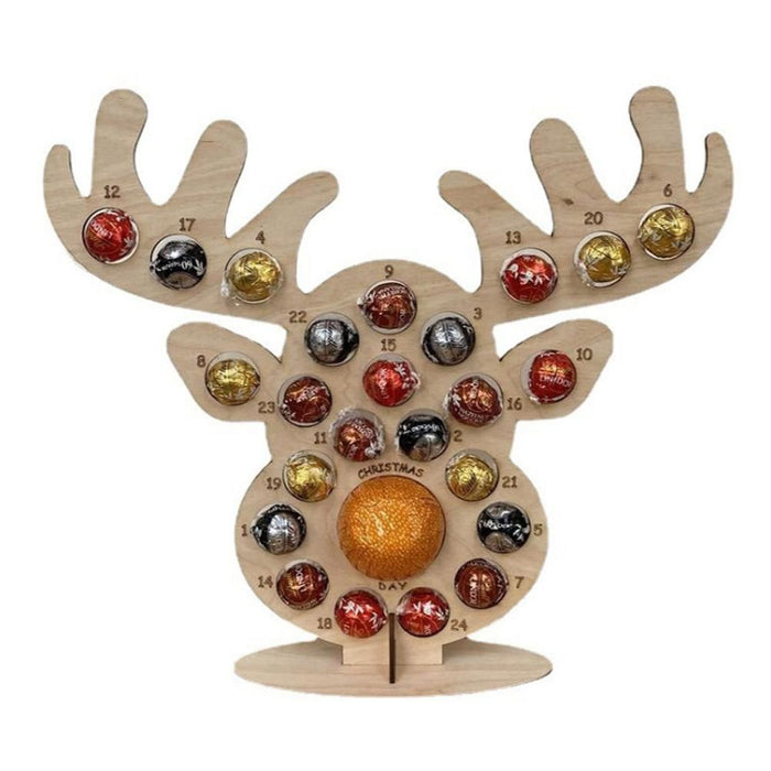 Wooden Advent Calendar Christmas Stand