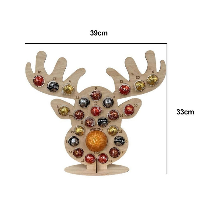 Wooden Advent Calendar Christmas Stand