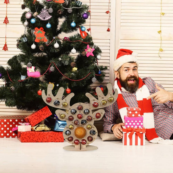 Wooden Advent Calendar Christmas Stand