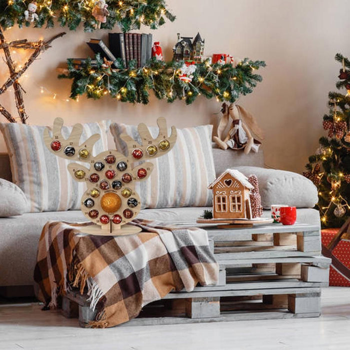 Wooden Advent Calendar Christmas Stand