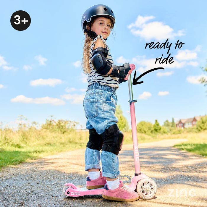 Zinc Strobe Junior Tri Scooter Pink outdoor