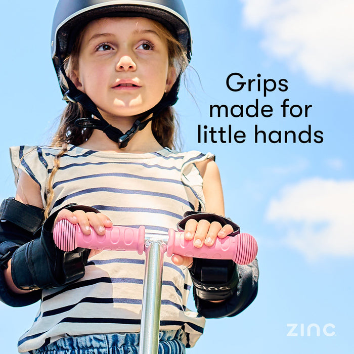Zinc Strobe Junior Tri Scooter Pink grips
