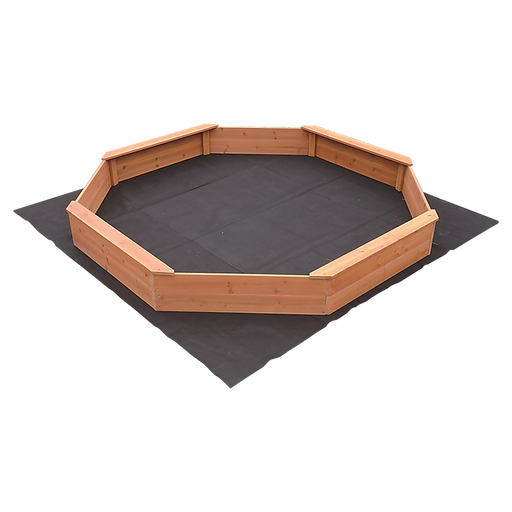 Large octagonal kids sandpit in timber
