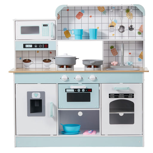 White kids pretend cooking kitchen playset