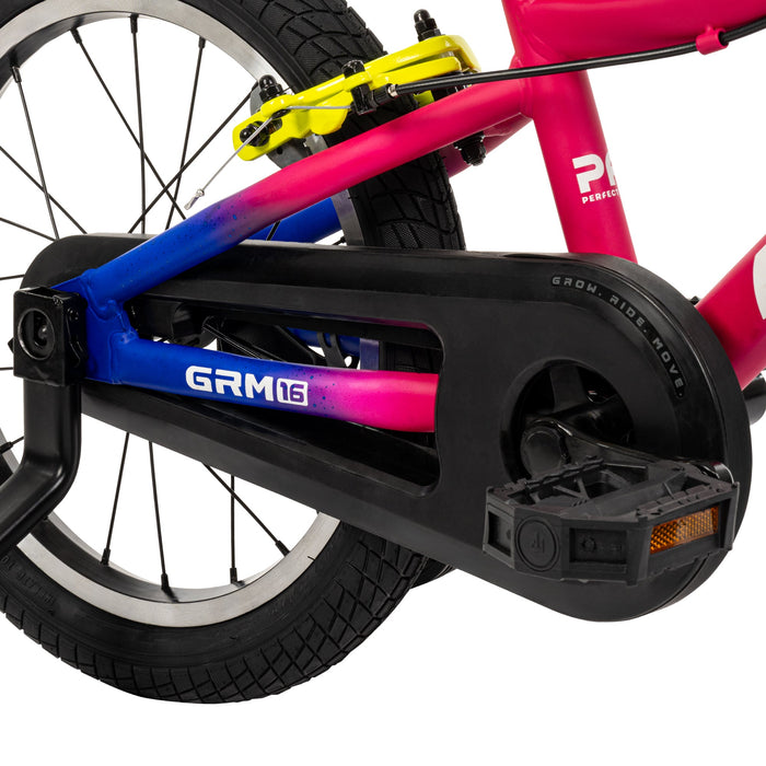 Huffy GRM 16-Inch Kids Bike Pink training wheels