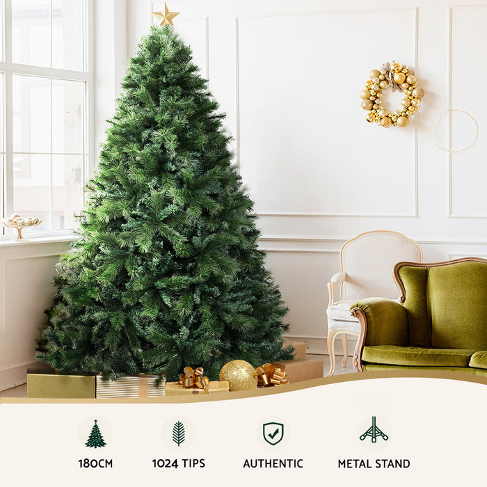 Jingle Jollys Pine Needle Christmas Tree 1.8m