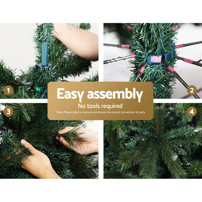 Jingle Jollys Pine Needle Christmas Tree 1.8m