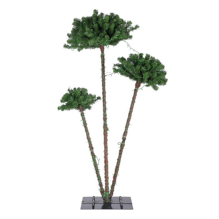 Jingle Jollys 3-in-1 LED Christmas Palm Tree 1.2m