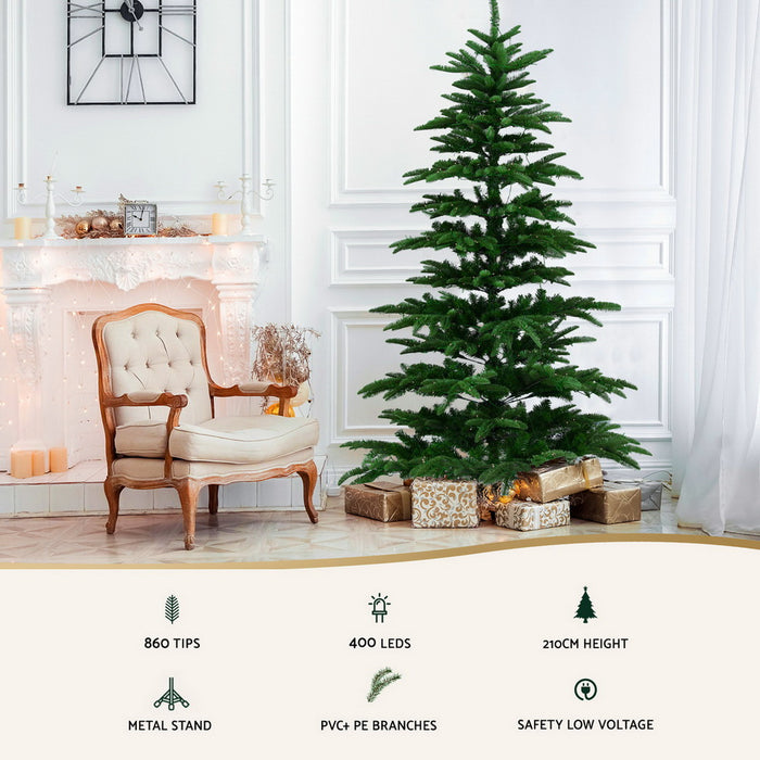 Jingle Jollys Sparse LED Christmas Tree 2.1m - 860 Tips