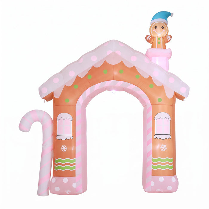Jingle Jollys Inflatable Gingerbread Man 3.2m with LED Lights
