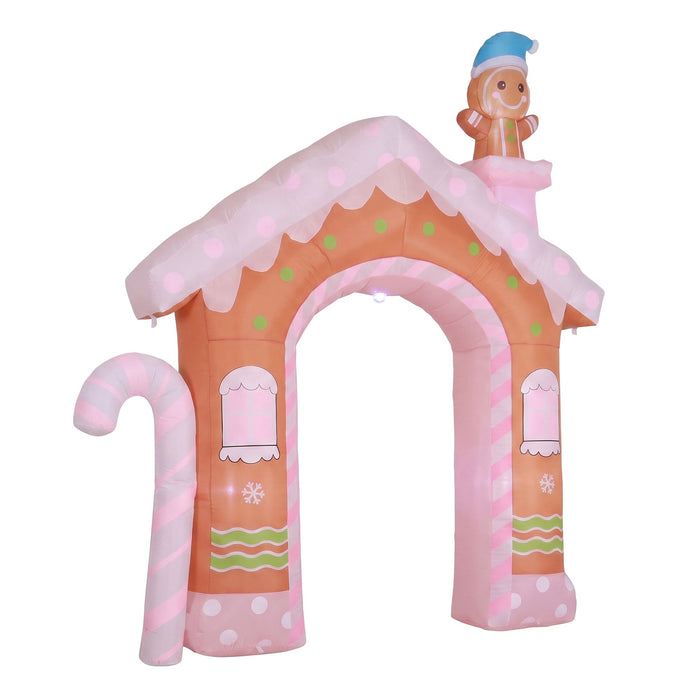 Jingle Jollys Inflatable Gingerbread Man 3.2m with LED Lights