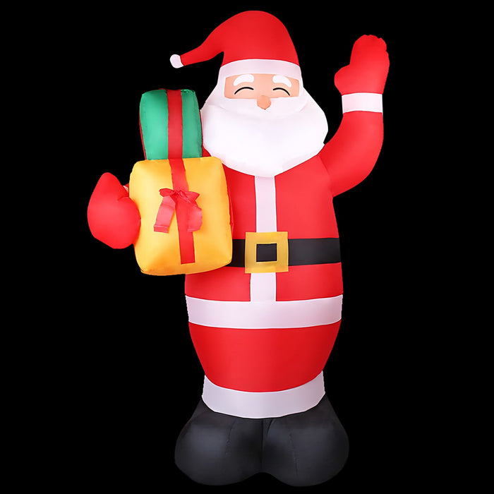 Jingle Jollys Inflatable Santa 2.4m - Illuminated