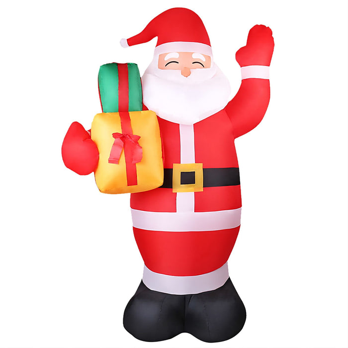 Jingle Jollys Inflatable Santa 2.4m - Illuminated