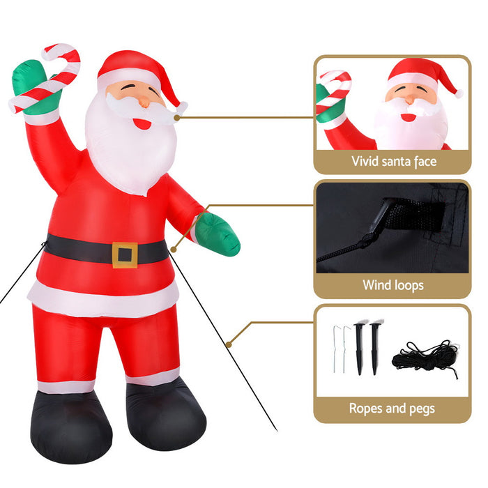 Jingle Jollys Inflatable Santa 3m - Illuminated