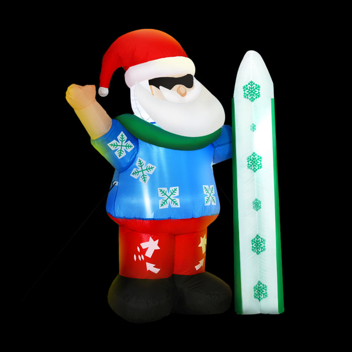 Jingle Jollys Inflatable Santa 1.6m - Illuminated