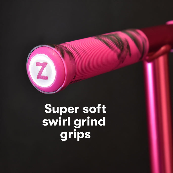 Zinc Identity 2.0 Folding Scooter Pink Purple grip handles