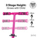 Zinc Identity 2.0 Folding Scooter Pink Purple adjustable height