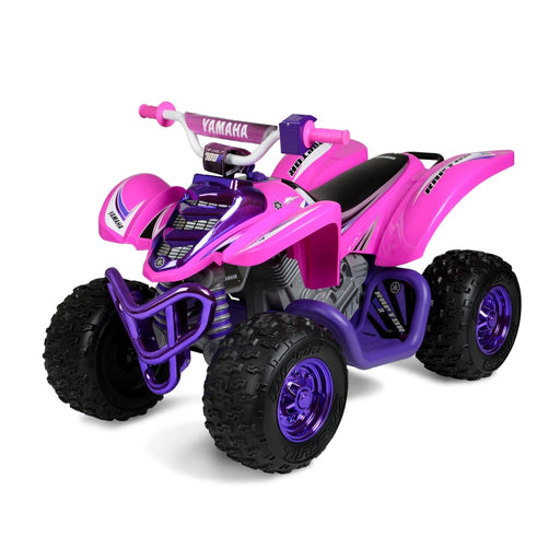 actual image of Pink Yamaha Raptor ATV