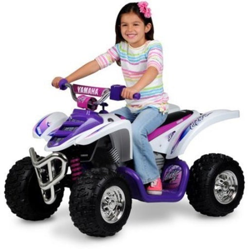 actual image of Purple Yamaha Raptor ATV