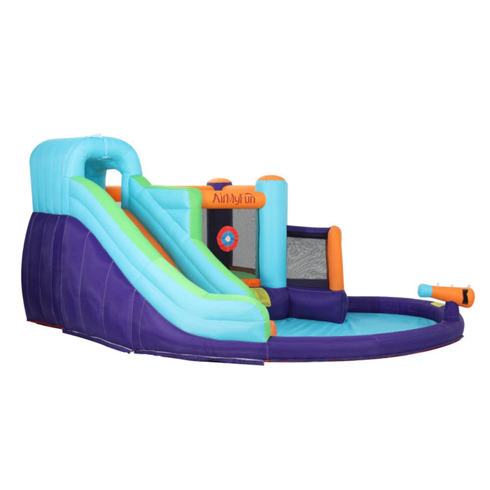AirMyFun Inflatable Water Slide with Trampoline