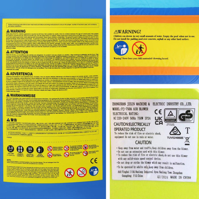 AirMyFun Kids Inflatable Double Slide Water Park