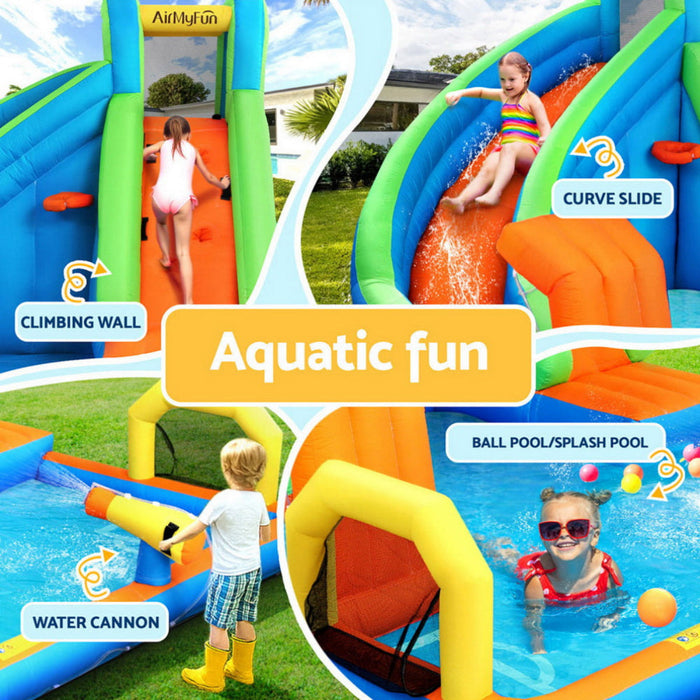 AirMyFun Kids Inflatable Slide Water Park
