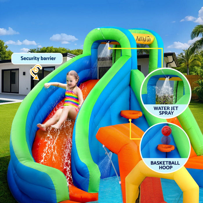 AirMyFun Kids Inflatable Slide Water Park