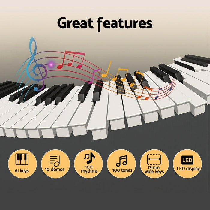 Alpha 61-Key Digital Piano Keyboard