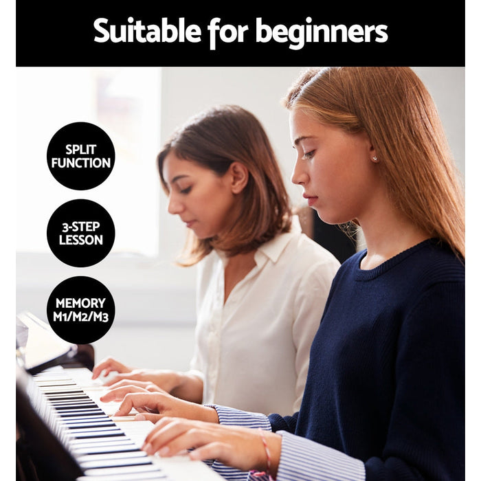 Alpha 61 Keys Electronic Piano Keyboard with Stand Touch Sensitive