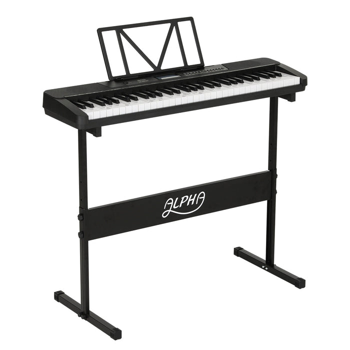 Alpha 61 Keys Electronic Piano Keyboard with Stand Touch Sensitive